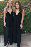 Wore this to my sorority formal and felt like a queen. I almost always wear a medium size in Lulus' stuff, but this dress ran a bit large so I ordered a small and it fit like a glove.  A super flattering plunging neckline (I didn't need to wear a bra) and I think the sheer skirt makes it a unique and standout dress. Definitely would recommend! - Katrina S.