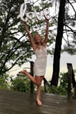 Love this dress especially the details at the top. I didn't wear a bra and was fine, but there is not a lot of support for the girls. I wore this for my bachlorette party and got a ton of compliments! I plan to wear it again for our honeymoon and any other occasion I can find. - Trista J.