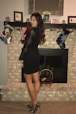 I wore this dress for my husband's company Christmas party and I got sooo many compliments on it! Every dress I buy from Lulus always fits me perfectly and this dress is probably the 10th I've gotten over the last few years. I really like how the dress fit, it's very comfortable and the material is stretchy but holds everything in place nicely. The length was perfect, since the neckline is modest, I like how it showed a little leg. - Jennifer G.