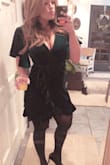 I am absolutely in love with this dress! Wore to a Xmas party and got so many compliments. It's soft and gorgeous and heavy which makes it feel luxurious. Worst part of this dress is that it's not appropriate to wear everyday! Runs a little big, but it works. I would order your regular size. - Shawna B.