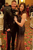 This dress was a perfect fit and I wore it to a Marine Corp Ball. It fits like a GLOVE. I was able to dance in it and the sequins weren't too scratchy that they hurt my arms. It was just long enough for me to wear flats. I probably could have worn heels, but I would have preferred the dress to be about an inch longer for that. If you have slightly smaller hips than I do it would be a little longer on a 5'9 frame. Great price for this dress also. Looks like it cost way more! - Adair K.