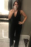 This outfit is so comfortable!! Yet sleek, fashionable, and sexy! I only had to get the bottom hemmed slightly which I never mind. I'd rather have to have them shortened than to have them too short to begin with. This romper is so flattering! - Tana C.