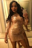 Wore it last year for NYE. It fit like a glove and was so pretty. I can't wait to find another opportunity to wear it. - Kenya D.