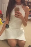 This dress is made of pretty thick material! It fits nicely and is just perfect. if you're 5'3" or taller and are a size XS, it will lie above the knee. Great first purchase from Lulus! - Tam D.