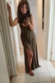 When I first saw this dress I couldn't wait to order it in the olive color. I received an email once it was available. It is so pretty. It is a little loose on top but I am smaller and not surprised. I can't wait to wear it out. I want to order it in another color. You won't be disappointed with this dress. It's my new favorite. - Alexis M.