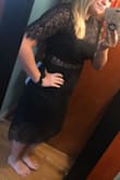 This dress was exactly what I was looking for to wear to my graduation! The material is breathable and fits more like a bodycon dress. Overall it was perfect and it's definitely a dress I can wear to more events! - Haley T.