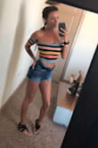 This is a great summer top! I got so many compliments on it and it is just adorable on! You can wear with or without a bra. - Rachelle G.
