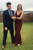 I bought this dress to wear to a late fall wedding and it was perfect! I am tall so I am always a little hesitant to buy long dresses, as they are usually too short. This dress was the perfect length! No alterations were needed. The material is a little thicker so it stays in place and was perfect for a late fall wedding in the Midwest! - Hannah S.