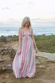 I love this dress! It is perfect for summer time and a Beach vacation. It fits perfectly and can be slightly adjusted up top since you tie the straps. I do to the straps differently than shown in the picture but that's the beauty of the dress! - Kelly T.