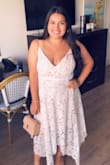 I used it to celebrate my one week of being married on our honeymoon. I got compliments all night in the restaurant. I loved it. - Marylenia G.