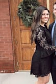 I loved this dress from the moment I saw it online. It looked better than I thought it would on me. It even made me look skinnier. It's a perfect length (if you don't bend over too much). The sleeves are gorgeous. I highly recommend this dress! - Teddi C.