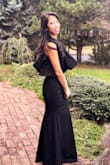 This was such an elegant dress! I wore it for my friend's wedding and I got so many compliments on it! Fits me perfectly. Almost too perfect. Don't go eating at a buffet. ;) - Annie N.