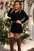 I loved it because it's loose and you can wear it with a belt and high knee boots! - Azucena U.