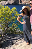 I bought this for my honeymoon and loved it so much! The material is a little light so it definitely needs to be a warm day. It was so comfortable that I wore it all day wine tasting, sight seeing and exploring! It's my favorite! - Jessica G.