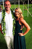 I can wear either a small or medium depending on the fit and fabric. I ordered a medium to be safe and could have ordered a small. It was a little big, but you are able to adjust the fit by pulling the back tighter. Love this dress and color! - Stefanie F.