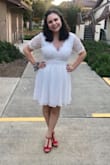 I loved this dress! Not only did it fit me perfectly, but it made me feel beautiful. Lulu's always has a way of doing that for me. One thing that I absolutely loved was the zipper on the back. The zipper was sturdy, not like a flimsy zipper that gets stuck. This made me feel way more comfortable dancing the night away at my formal because I knew it wasn't going to pop open or come un-done. The V-neck is a little busty if you have a larger chest like I do, however if this bothers you, you can always throw on a pretty bralette or a laced cami to match the dress and nobody would ever know! I loved this dress. The sleeves weren't too tight, the waistline was perfect, and zipper was sturdy, and the bottom flowed so gorgeously. 15/10 must buy! Such a score! - Kadie D.