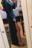 This dress is so comfortable and cute! Can be dressed up or dressed down. I was worried it would be too long, but with a small heel, the length is perfect! - Sabrina R.