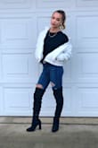 I'm 5'2" and I've always been weary about ordering knee high boots because I'm so short but I've always been so obsessed with the look. I finally ordered these and knowing how much I love the Lulus brand, I trusted it would turn out fine. They turned out better than fine! They fit perfect and look amazing! I posted a picture on Instagram and Lulus commented as well as a friend that wanted to know where I got them! - Tashi R.