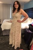 I got this dress for my rehearsal dinner. It was a little long so I had it hemmed and had cups put in. But I got sooo many compliments and felt so beautiful in it! Would 100% suggest to anyone. - Cara S.