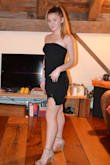 This dress fit perfectly and the material was very high quality. I also didn't have to wear a bra which was a huge plus. As it is strapless, I was afraid I would have to keep pulling it up throughout the night but the dress is lined with a grip so it doesn't fall down. Loved it! - Kelsey L.