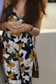 This jumpsuit is perfect. It is gorgeous and very functional. I wore it for an ocean cruise rehearsal dinner and it looked beautiful in the sunset. - Kasey K.