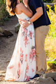 I wore this dress as one of my looks for my engagement photos. I cannot even begin to explain how STUNNING this dress is in person. It is a little snug at the top, but nothing too serious. This was definitely my favorite look. - Kayla T.