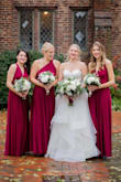 Seriously, finding a bridesmaid dress was the only difficult thing about planning a wedding, and my bridesmaids couldn't agree on a dress. Enter the convertible gown to save the day! I originally found a beautiful burgundy convertible at BHLDN, but it was over $300 and I did not want to ask my bridesmaids to pay that much. I ordered this dress and compared to the swatch of the other dress, and the material was just as good and so so soft, comfortable and elegant! And so affordable! I tried one on to try out the styles and I could have lived in it! I may buy one for myself later for fun. They all looked gorgeous, they got to pick the style that suited them and everyone was happy! Highly recommend. - Laura D.