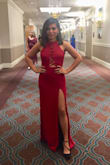 I love this dress, specifically the color. I just attended a gala and got a lot of compliments. I had to alter it, though, because it's long and l'm on the short side. Other than that, this dress makes me feel sexy. :) - Vanessa C.