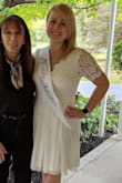 This dress was not only comfortable, but flattering and well made! I'm tempted to order it in more colors now that my wedding is over, I loved wearing it! The lace and scalloped detail was beautiful and I received compliments all day/night both times I wore it. - Elisabeth B.
