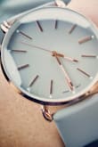Needed a not black or shiny watch and this watch is perfect. Love the accents and the band is comfy. - Kelcey S.