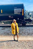 Been watching this coat and wasn't sure if I should buy it but when I got it home and put it on, I just fell in love with it. The color is rich and fits the fall season perfectly! The first time I wore this coat, one gentleman said to me "Oh wow not everyday you see a lady in a Mustard coat!" I felt so special! I will keep this mustard coat for a long time! - Marvlyn