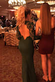 I wore this dress to a wedding! I got an xs, since it was a sale dress! It fit perfectly, other than I had to get it hemmed. Thick fabric and great quality! I got so many compliments! - Jenny K.