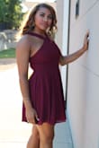 I have an athletic build so a large was the best option and it fit perfectly. It was a great length. Also, it was very similar to the color I had imagined. I wore it to a banquet and was perfect! I plan on wearing it for a formal night on a cruise. - Shayla P.