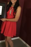 I wore this dress for my graduation and loved it! I recieved many compliments and it is truly the best little red dress! Also, this was the first red dress I have owned in forever! - Jessica B.
