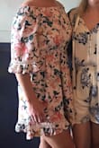 Wore this to a bridal shower in the early summertime. Perfect combination of comfy casual, but paired with some heels. It was dressy enough for my occasion. Material is soft. You will feel so pretty in this dress. - Emily M.