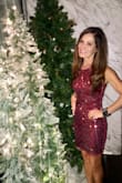 I wore this dress to a holiday dinner party at a restaurant. I received many compliments on this dress from friends and strangers. It's very comfortable and not as short on me as it is on the model. Perfect fit. - Betty M.