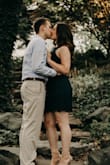I wore this dress for my engagement photos. This was the first dress I bought off of Lulu's so I wasn't sure what size I would be so I bought a large. I'm glad I did because it fit my hips great. I now know I'm a medium, but there isn't much stretch in the dress so I was okay with the top being a bit lose as I wouldn't have been able to get the dress on if I got medium. Will definitely be wearing again! - Cali B.