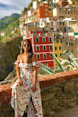 Best summer dress ever! Super comfortable, I got many compliments about it and the material is amazing. The style of the dress make it unique and I definitely turned few heads around. I used this for my Italy trip. - Carolina R.