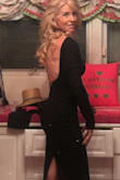 I absolutely love this dress. I saw it on pinterest and when I tracked it to Lulus it was sold out in my size. I put myself on the restock notification list and sure enough it became available again. I wore it to dinner on my anniversary with some black patent leather pumps and a pearl necklace that was long in the back. WOWZER!! People in the restaurant literally stopped eating to check out this gorgeous dress. It was a little awkward but really cool at the same time. Three people came up to me and complimented me personally. It's that beautiful on. The fit was amazingly perfect. and it actually stayed on my shoulders. I was worried about that... I never even had to think about it once. The sleeves are just the right amount of tightness to help the dress stay put. The low back has boning at the bottom to keep it's form. I'm 5'3" and the length was classy with 3 inch heels. YOU WON'T BE DISAPPOINTED!! New FAVORITE dress. - Sharon D.