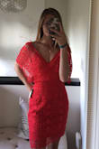 It was a little longer than expected, but still fit amazing! I got so many compliments on it. :) - Sarah H.
