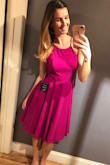 Love this little dress! It fits perfectly and I can see it being very flattering on almost all body types. Fitted around the chest and upper waist and flowy from the waist down, it's a very forgiving dress (you can eat and drink a lot and no one will be able to tell!)
It's very versatile too: I can see this being dressy enough for a wedding, yet casual enough to a Sunday brunch.
I shop at Lulus very regularly and this is definitely top five items I have bought! You got it right Lulus, nice work! - Kat L.