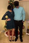 I love this dress! Very classy and the lace overlay is gorgeous! I wore this to my husband's office Christmas party. It fit fine, but sometimes the sleeves were in my way(reaching for appetizers, etc), I would recommend more for a sit down meal or standing and chatting party. - Lauren M.
