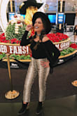 When I ordered these vegan leather pants I was expecting them to be stiff and uncomfortable, however I was wrong! They are so soft on the inside and very flexiable making them so comfortable! I will be wearing these often! - Leah Z.