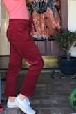 I love these pants! I got them in red. The only problem is the crotch area is so big! Not sure how Lulus made them look so fit on the model, as clearly she is way smaller than I am. - Jessica B.