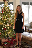 Perfect for the occasion. Cute, sophisticated design made it more interesting than plain black dress dress. I ordered a size 0 for my 17 y/o daughter. It was a little big, but a classic she will wear for many occasions. - Alane F.