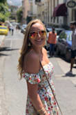 This maxi dress is so cute and perfect for the summer. I love the ruffled sleeves and cut outs! - Taylor H.