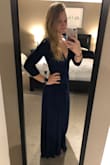 I love this dress. It could be worn at multiple occasions. I love how the wrap style is slimming, but still shows off your curves. The size small fits me perfectly (5'6" 132 lbs). - Amanda S.
