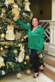 I love wearing this top this christmas time. so soft and just perfect green for holiday season! - Jing C.