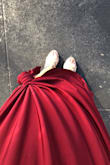 This dress is gorgeous. Feels, looks and wears like a much more expensive dress. I wore it sleeve style. I got compliments all night. The only down side is that this may not be a dress you can wear right out of the box if you're petite. I'm on the taller side (5'8"). I wore this dress with 4.5 inch heels and I kept stepping on it. Ended up tying some of the hem in a knot at about knee level and this kept it out of my way and still looked nice. Some tailoring might be needed. I will definitely be ordering this dress in other colors. - Diana M.