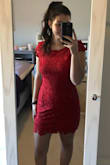 I couldn't be happier with the quality and fit of this dress! It's even more beautiful in person. Purchase and delivery were fast and live chat customer service was beyond helpful. 

I have a new go-to site!! - Shannon E.